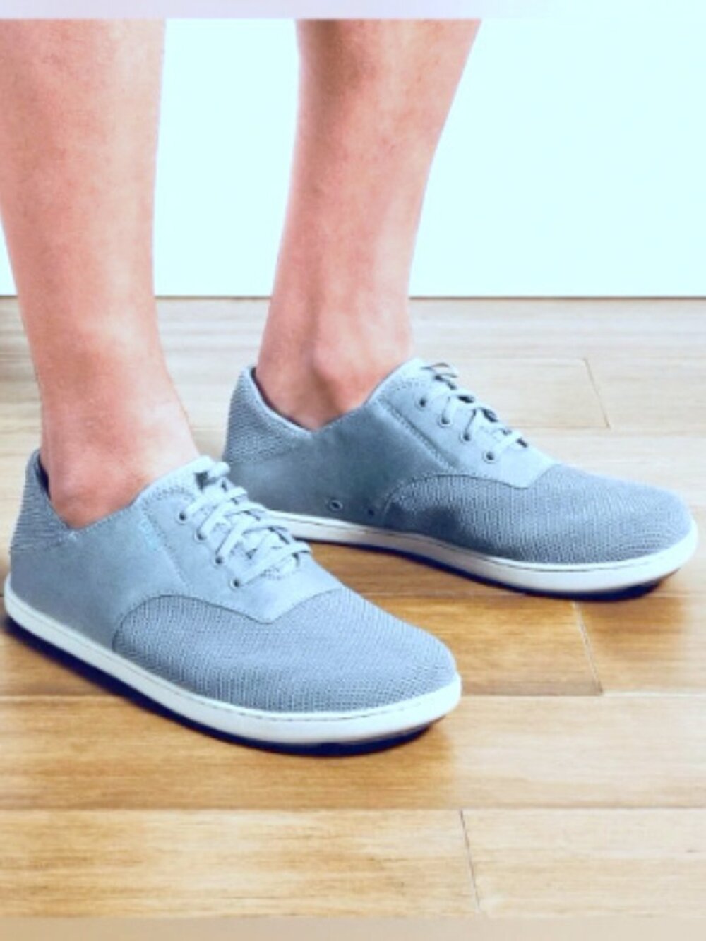 NWT OluKai Nohea Moku Light Denim Slip-On Boat Shoes Men’s Size 11